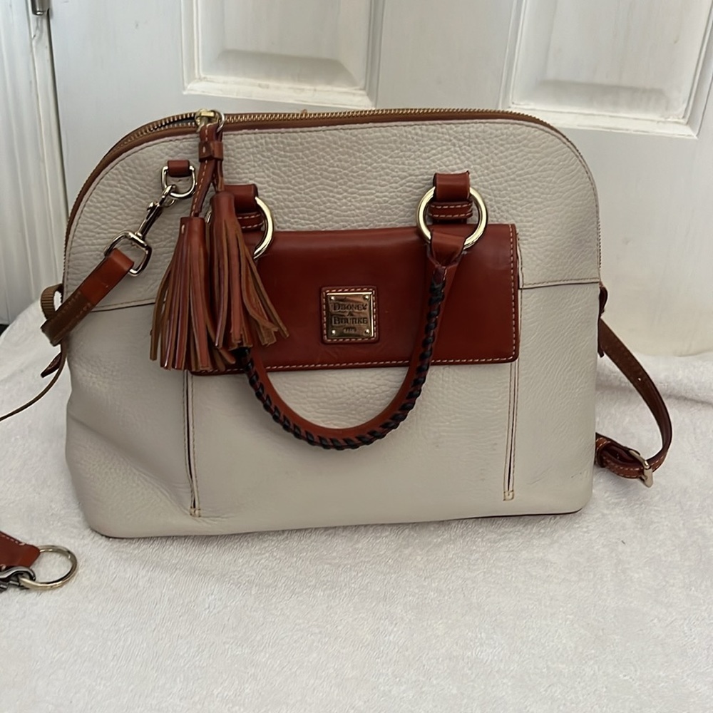 Dooney & Bourke cream satchel bag - Picture 16 of 16